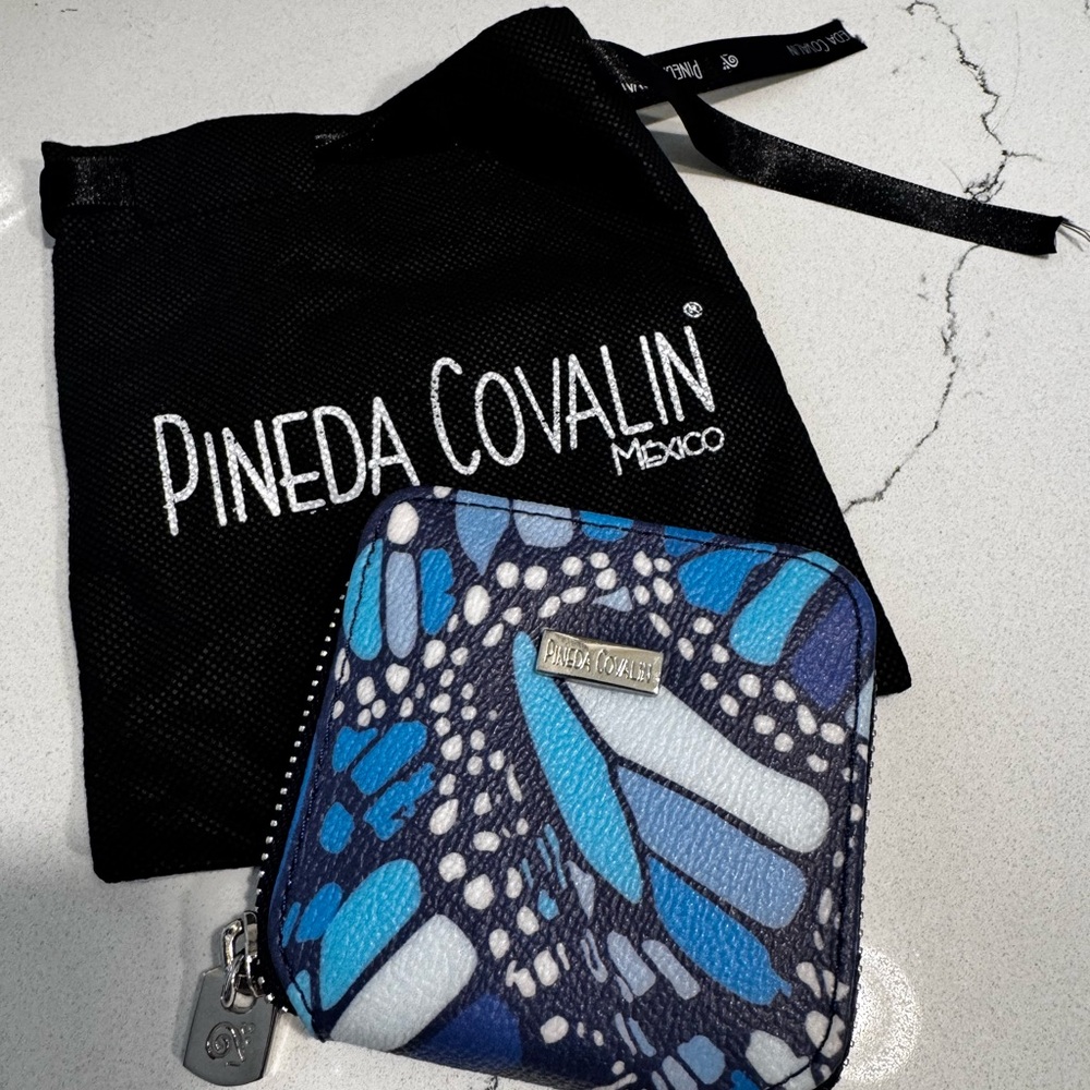 Pineda Covalin Blue Monarch Coin Purse
